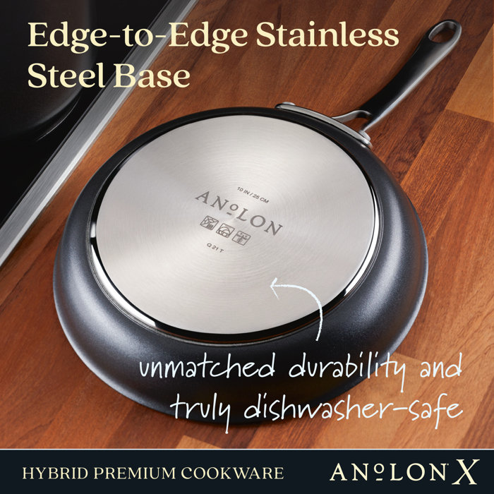 Anolon X Hybrid Cookware Nonstick Frying Pan Set, 2Piece & Reviews